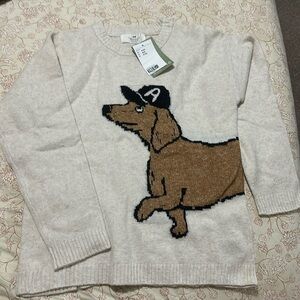 Kids sweater with dog detail
